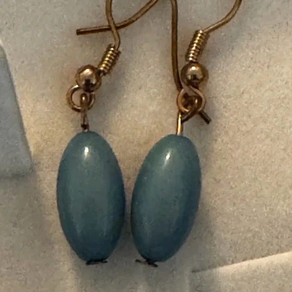 Elegant Aqua Beaded Necklace/Earring Set - Picture 2 of 6